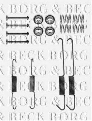 BORG & BECK BBK6301 Комплектуючі, колодки дискового гальма