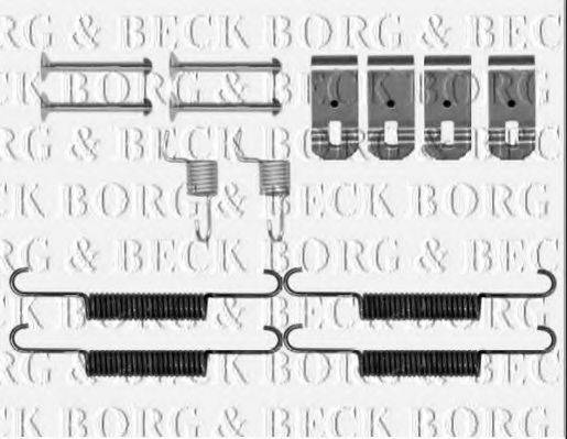 BORG & BECK BBK6321 Комплектуючі, колодки дискового гальма