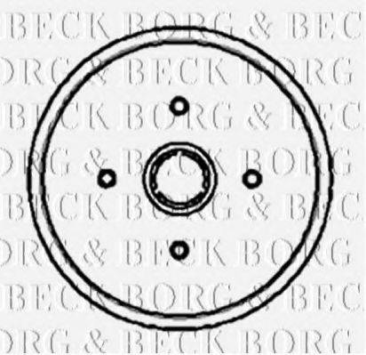 BORG & BECK BBR7001 Гальмівний барабан