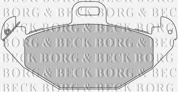 BORG & BECK BBP1676 Комплект гальмівних колодок, дискове гальмо
