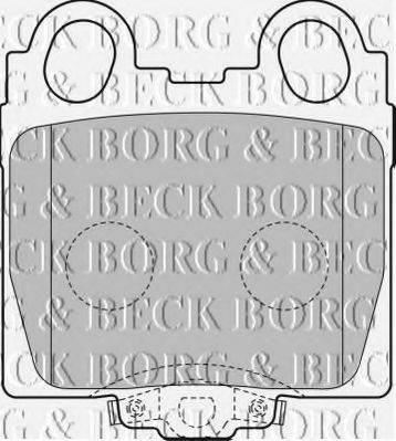 BORG & BECK BBP1849 Комплект гальмівних колодок, дискове гальмо