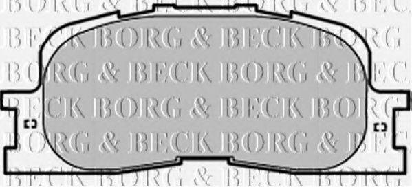 BORG & BECK BBP1952 Комплект гальмівних колодок, дискове гальмо