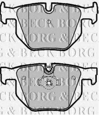 BORG & BECK BBP1961 Комплект гальмівних колодок, дискове гальмо