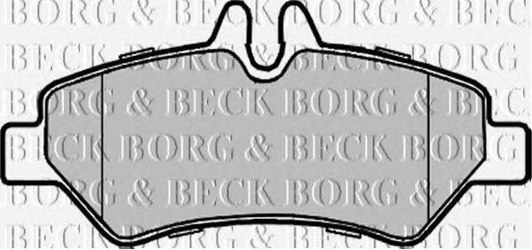 BORG & BECK BBP1975 Комплект гальмівних колодок, дискове гальмо
