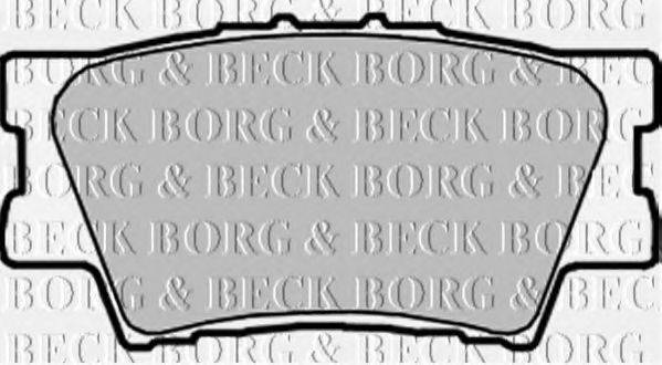 BORG & BECK BBP1990 Комплект гальмівних колодок, дискове гальмо