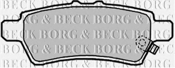 BORG & BECK BBP2006 Комплект гальмівних колодок, дискове гальмо