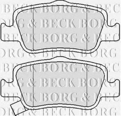 BORG & BECK BBP2056 Комплект гальмівних колодок, дискове гальмо