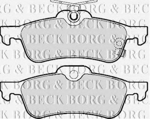 BORG & BECK BBP2109 Комплект гальмівних колодок, дискове гальмо