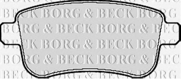 BORG & BECK BBP2124 Комплект гальмівних колодок, дискове гальмо