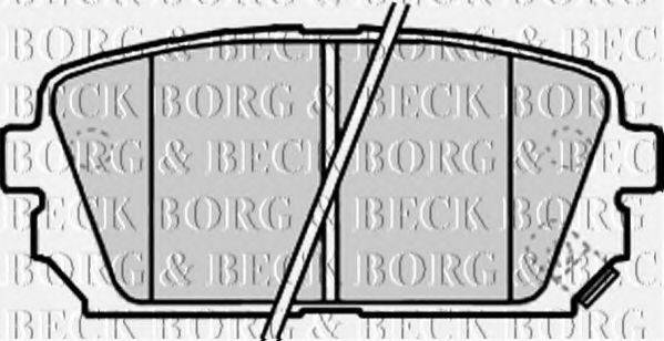 BORG & BECK BBP2179 Комплект гальмівних колодок, дискове гальмо