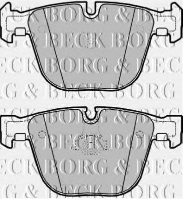 BORG & BECK BBP2188 Комплект гальмівних колодок, дискове гальмо