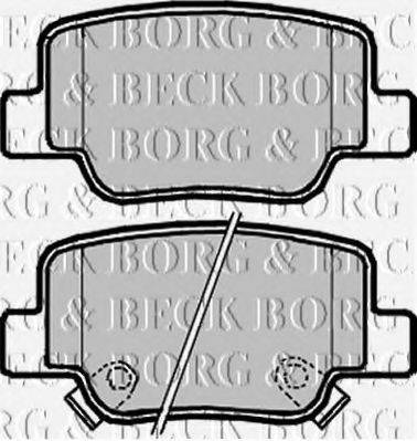 BORG & BECK BBP2241 Комплект гальмівних колодок, дискове гальмо