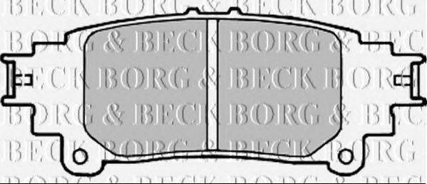 BORG & BECK BBP2336 Комплект гальмівних колодок, дискове гальмо