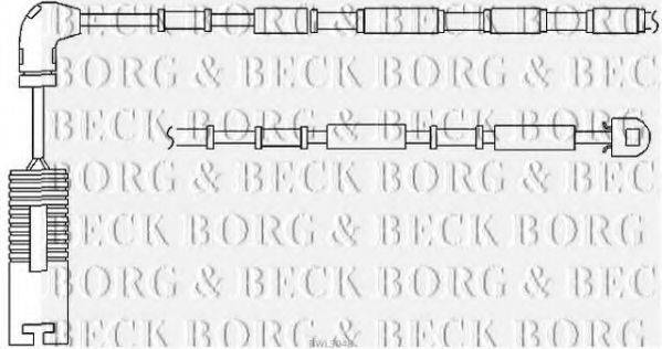 BORG & BECK BWL3048 Сигналізатор, знос гальмівних колодок
