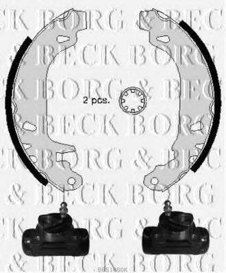 BORG & BECK BBS1080K Комплект гальмівних колодок