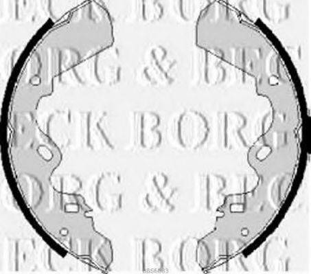 BORG & BECK BBS6083 Комплект гальмівних колодок