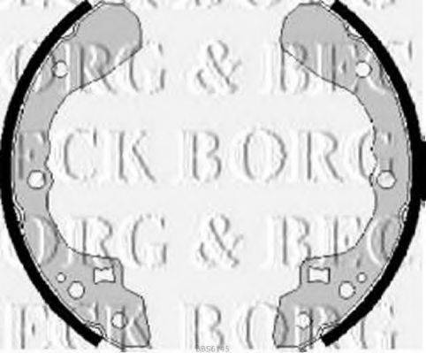 BORG & BECK BBS6145 Комплект гальмівних колодок