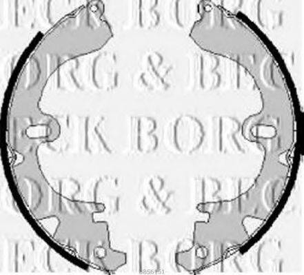 BORG & BECK BBS6151 Комплект гальмівних колодок