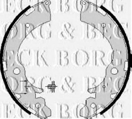 BORG & BECK BBS6218 Комплект гальмівних колодок