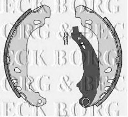 BORG & BECK BBS6243 Комплект гальмівних колодок