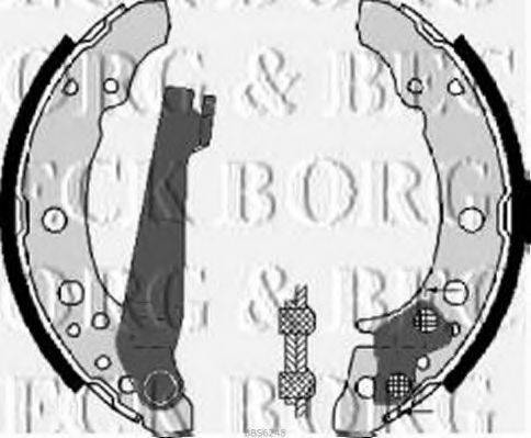BORG & BECK BBS6248 Комплект гальмівних колодок