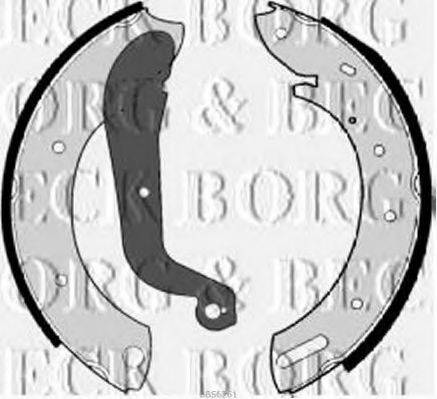 BORG & BECK BBS6261 Комплект гальмівних колодок