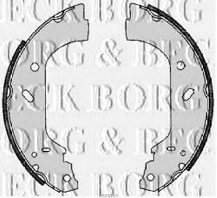 BORG & BECK BBS6265 Комплект гальмівних колодок
