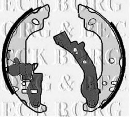 BORG & BECK BBS6337 Комплект гальмівних колодок