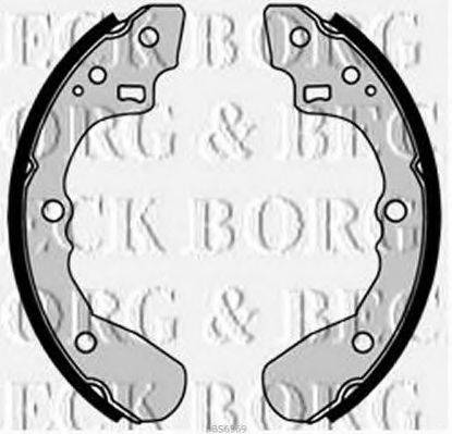 BORG & BECK BBS6369 Комплект гальмівних колодок
