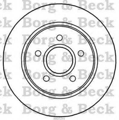 BORG & BECK BBD5241 гальмівний диск