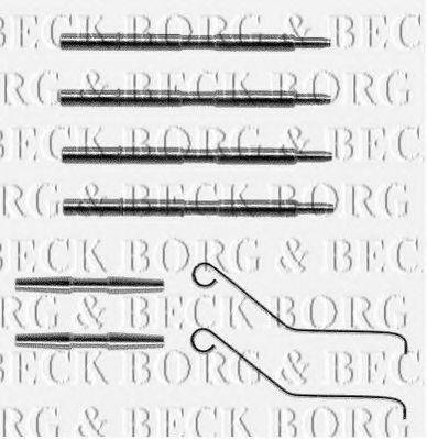 BORG & BECK BBK1031 Комплектуючі, колодки дискового гальма