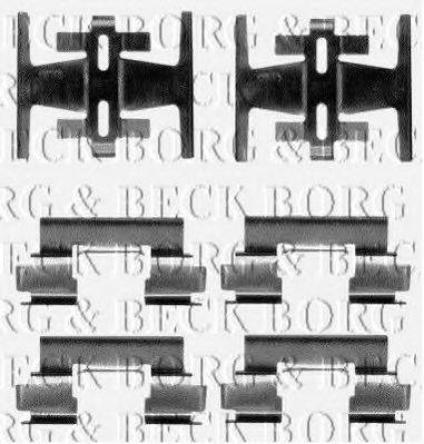 BORG & BECK BBK1050 Комплектуючі, колодки дискового гальма
