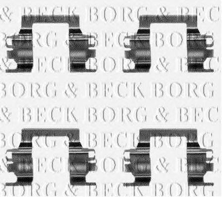BORG & BECK BBK1066 Комплектуючі, колодки дискового гальма