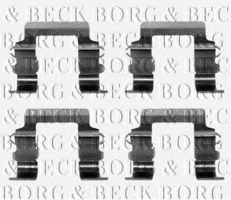 BORG & BECK BBK1099 Комплектуючі, колодки дискового гальма