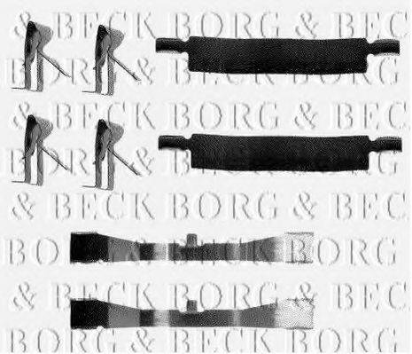 BORG & BECK BBK1101 Комплектуючі, колодки дискового гальма
