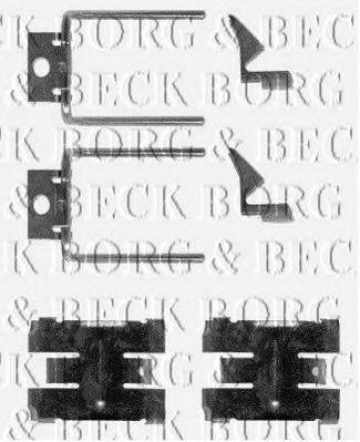 BORG & BECK BBK1123 Комплектуючі, колодки дискового гальма