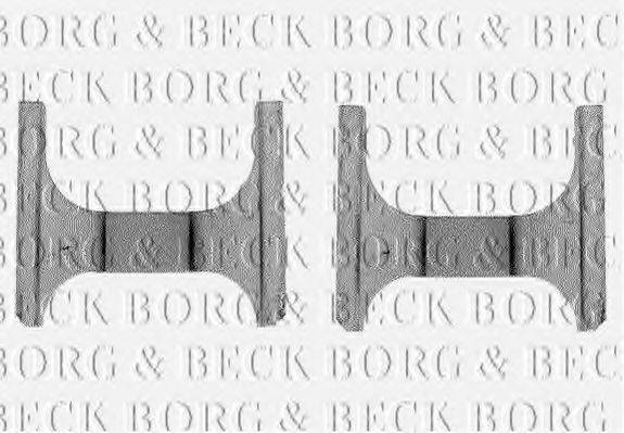 BORG & BECK BBK1130 Комплектуючі, колодки дискового гальма