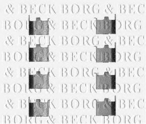 BORG & BECK BBK1157 Комплектуючі, колодки дискового гальма