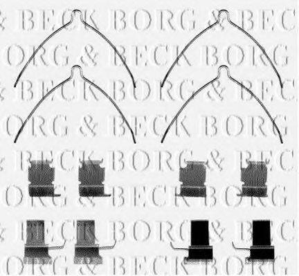 BORG & BECK BBK1168 Комплектуючі, колодки дискового гальма