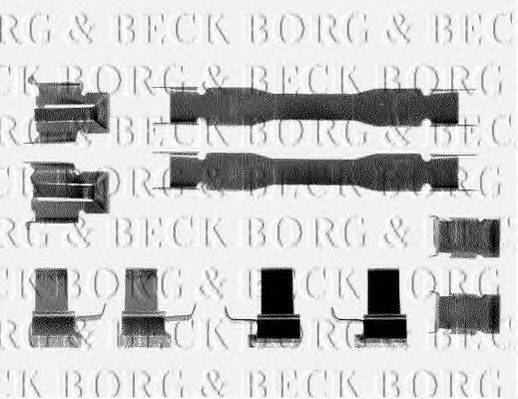 BORG & BECK BBK1174 Комплектуючі, колодки дискового гальма