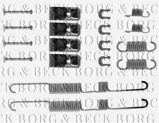 BORG & BECK BBK6109 Комплектуючі, колодки дискового гальма