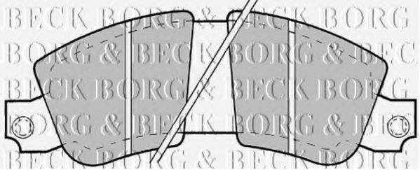 BORG & BECK BBP1183 Комплект гальмівних колодок, дискове гальмо