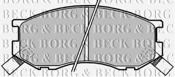 BORG & BECK BBP1190 Комплект гальмівних колодок, дискове гальмо