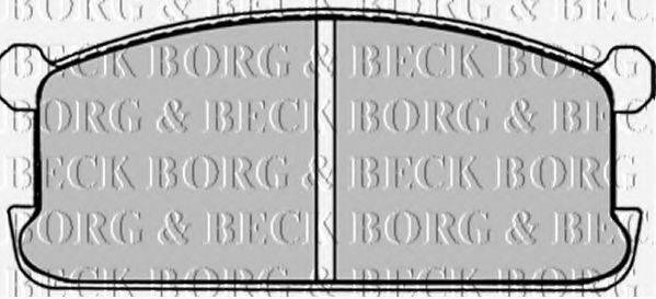 BORG & BECK BBP1251 Комплект гальмівних колодок, дискове гальмо