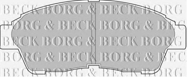 BORG & BECK BBP1502 Комплект гальмівних колодок, дискове гальмо