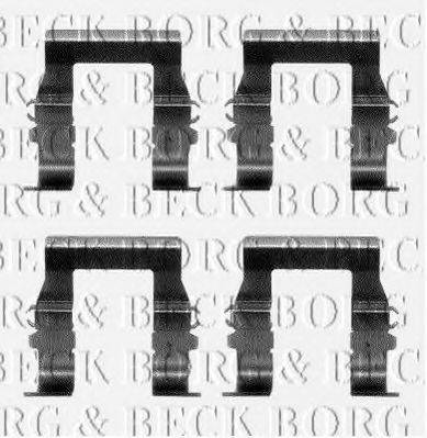 BORG & BECK BBK1095 Комплектуючі, колодки дискового гальма
