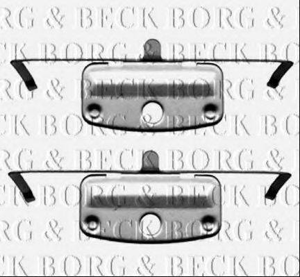 BORG & BECK BBK1236 Комплектуючі, колодки дискового гальма
