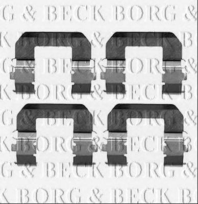 BORG & BECK BBK1238 Комплектуючі, колодки дискового гальма