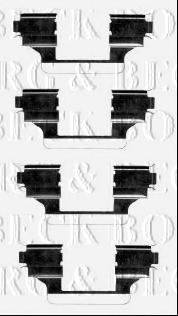 BORG & BECK BBK1270 Комплектуючі, колодки дискового гальма