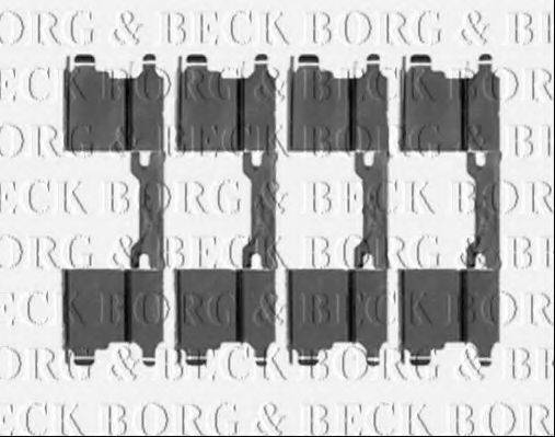 BORG & BECK BBK1315 Комплектуючі, колодки дискового гальма